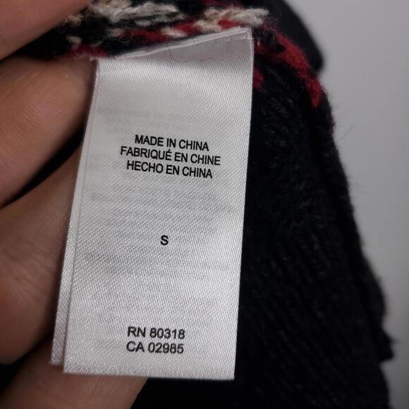 Lucky Brand Sweater Womens Small Cozy Cabin Ski Crew Neck Boxy Cropping - Picture 6 of 10